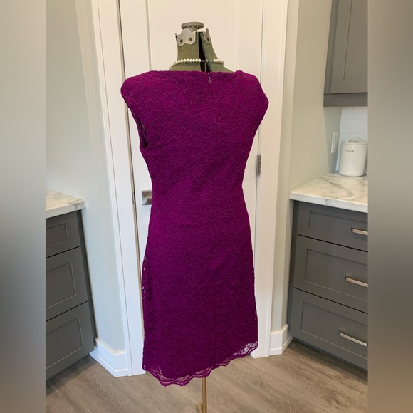 Lauren by Ralph Lauren Lace Shift Dress. - 12 - Picture 3 of 4